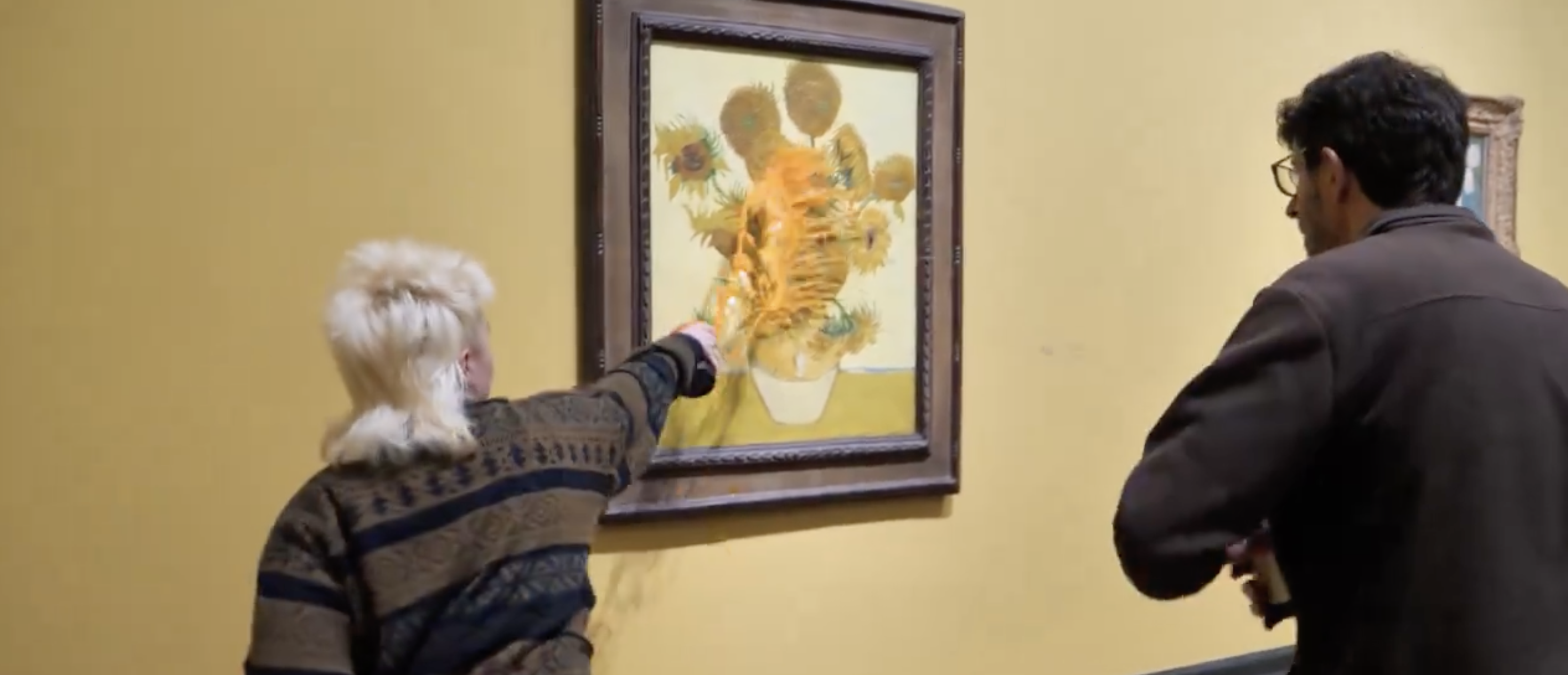 Radical Eco-Activists Throw Soup At Van Gogh Painting